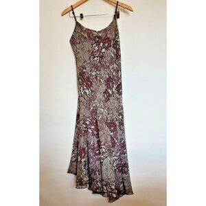 Jones Wear Dress Green Black Lace Floral Print Size 8